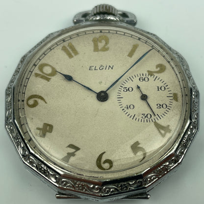 Lot 117- Elgin 6 Size Movement in 12 Size Case