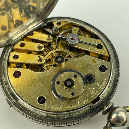 Lot 114- Swiss | 41 MM | Key Wind Pocket Watch