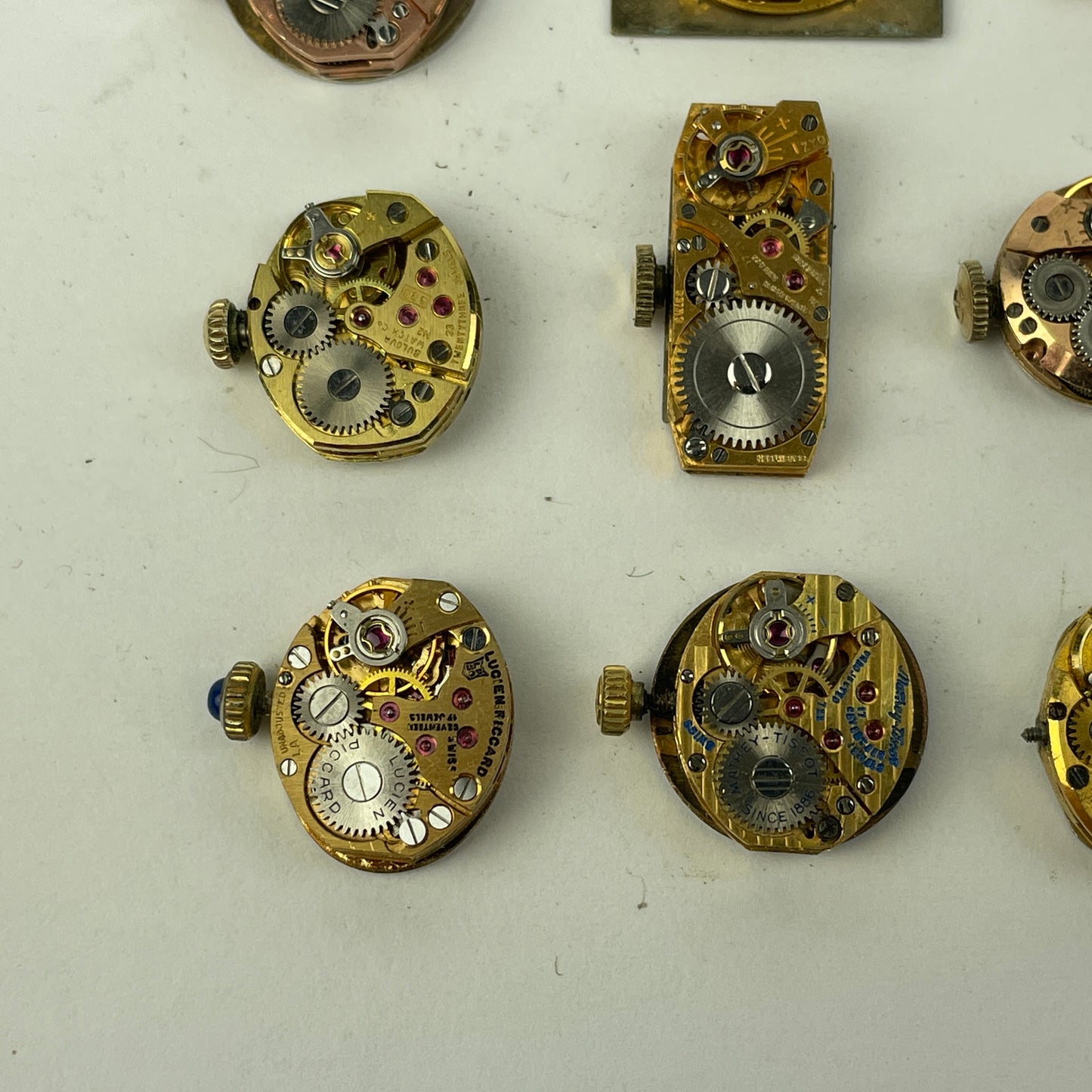 Lot 91- Swiss Ladies Frosted Wristwatch Movements (11)