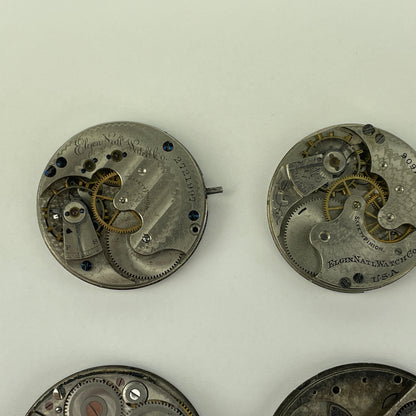 Lot 20- Elgin & Illinois Pocket Watch Movements