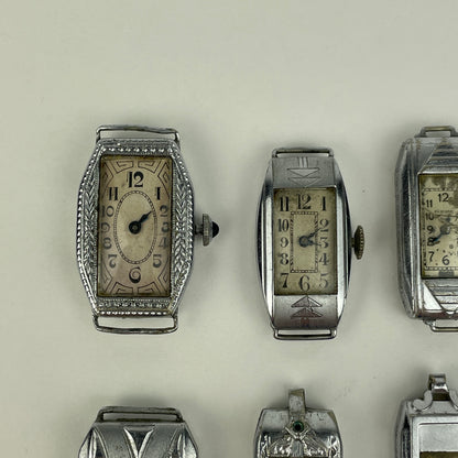 Lot 48- Ladies Vintage Mechanical Wristwatch Movements (9)