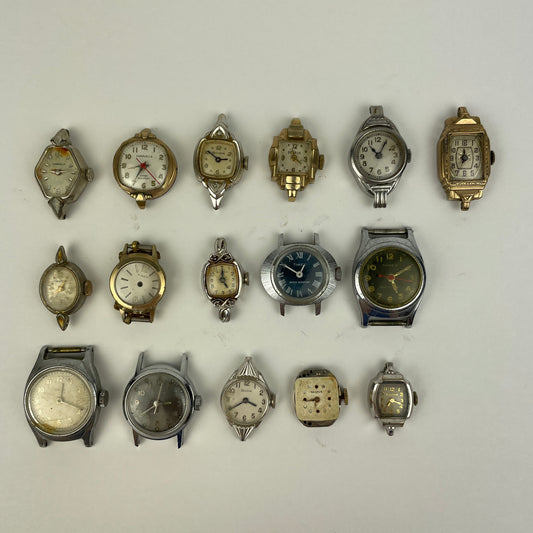 Lot 49- Ladies Vintage Mechanical Wristwatch Movements (16)