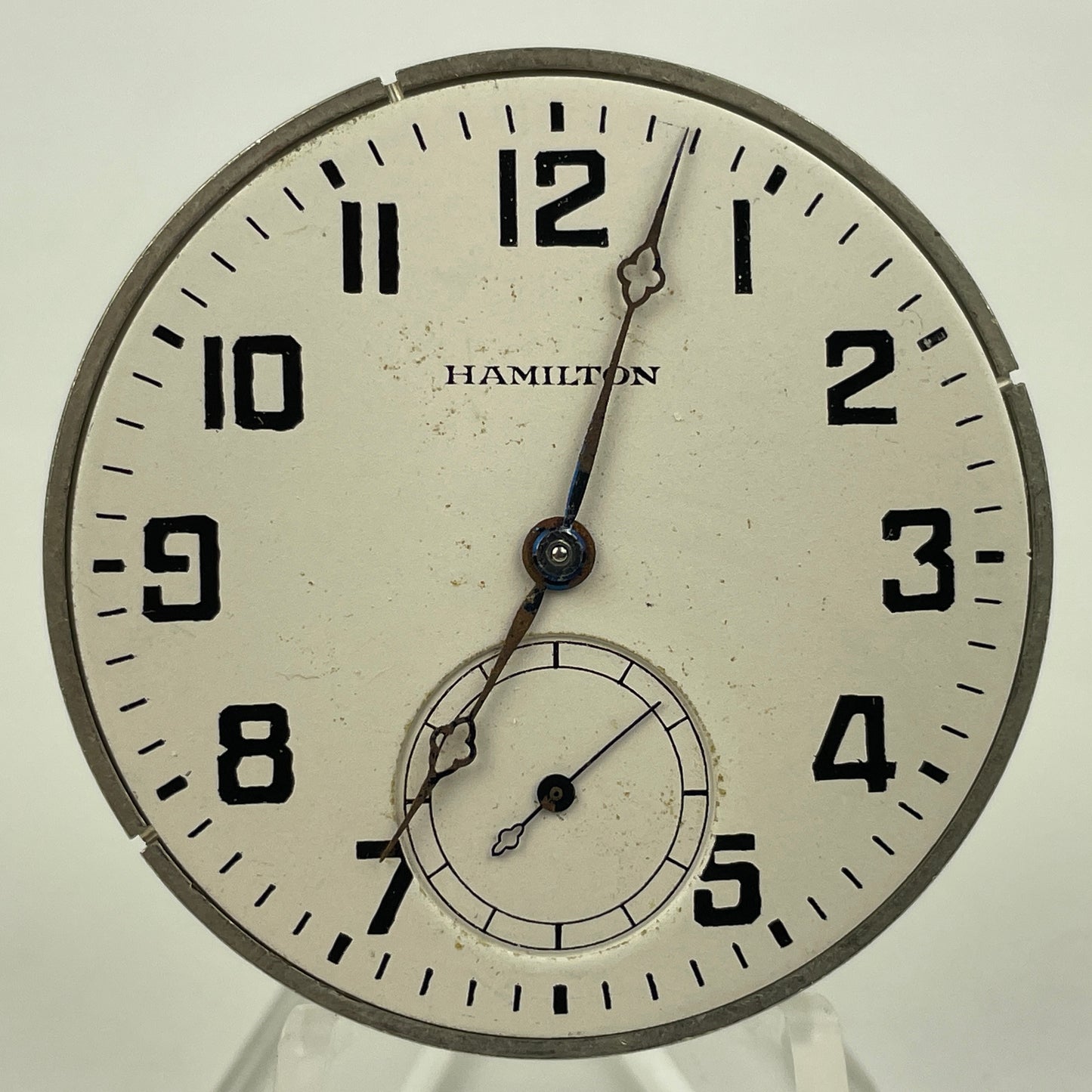 Lot 55- Hamilton | 12S | 910 | 17J | Pocket Watch Movement