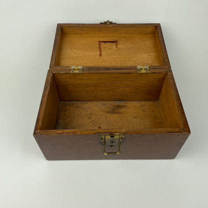 Lot 65- Wooden Coin Lock Box