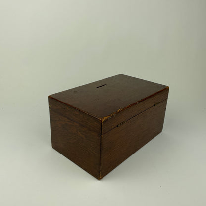 Lot 65- Wooden Coin Lock Box