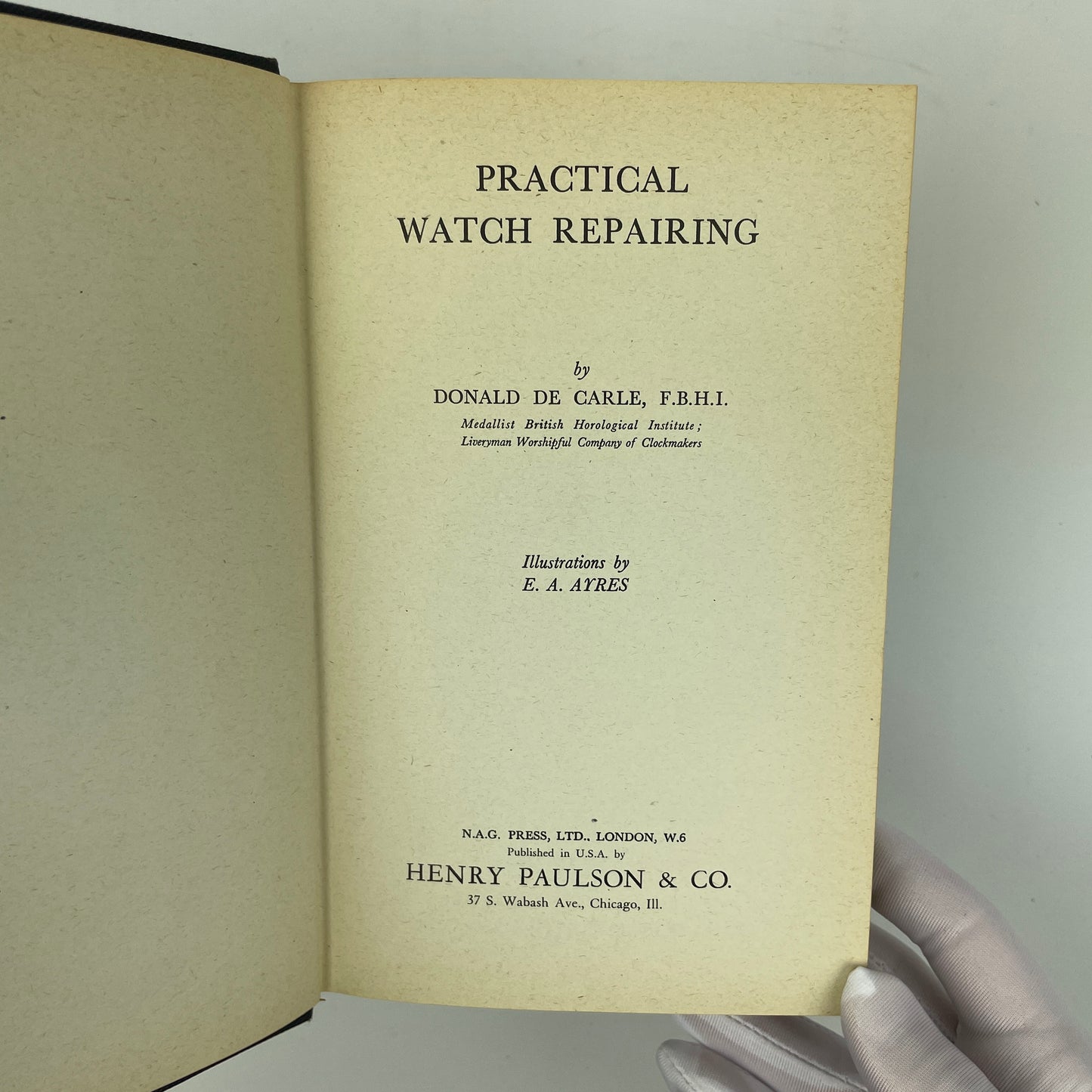 Lot 104- Practical Watch Repairing Book