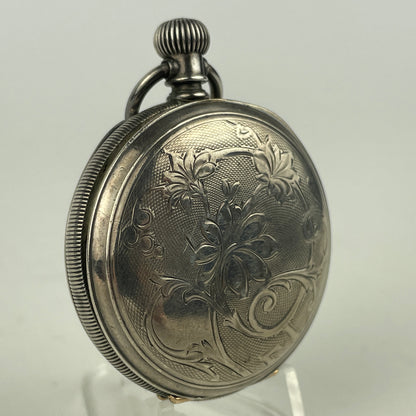 Lot 70- Waltham | 6S | 7J | Stem Wind & Stem Set Coin Silver Ladies' Pocket Watch