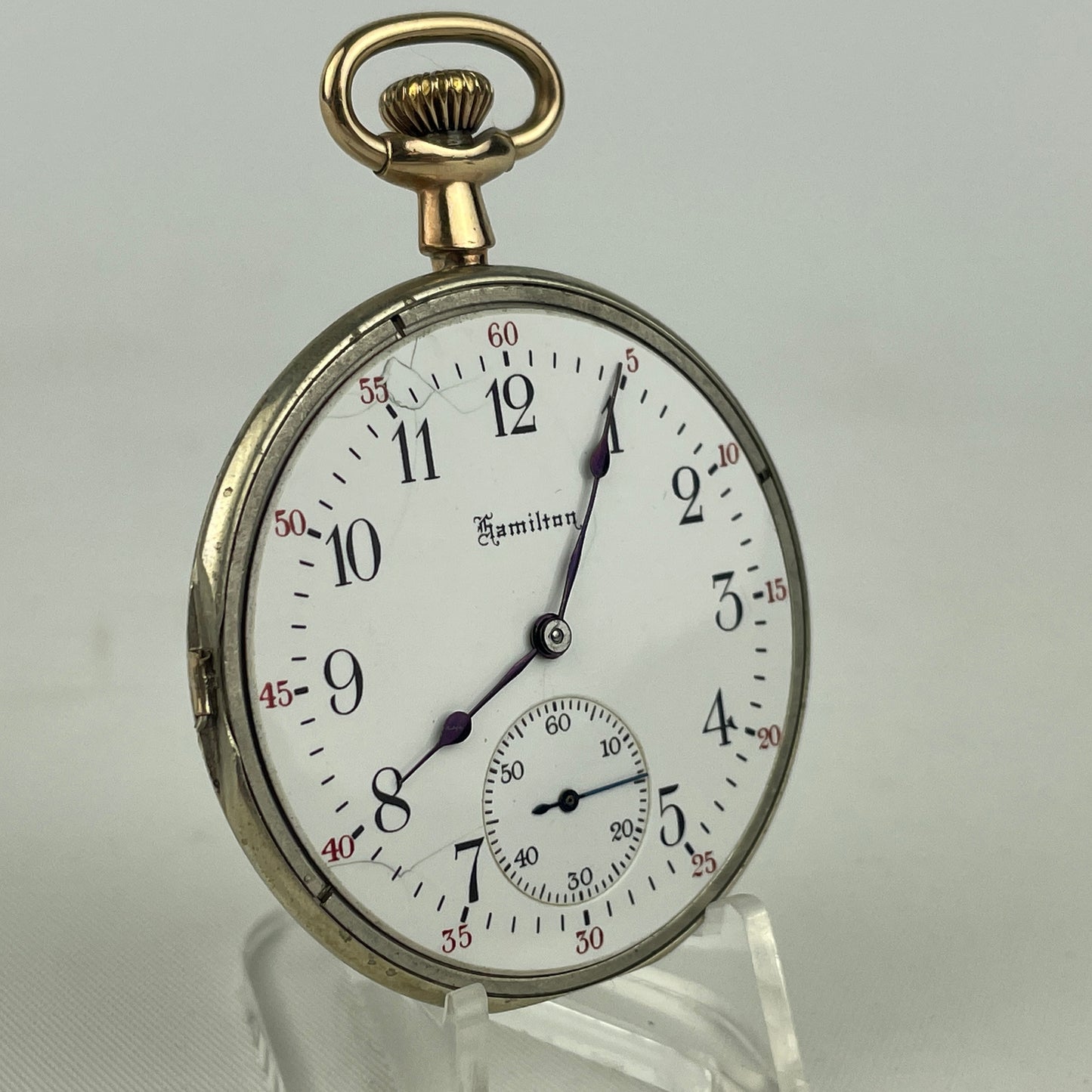 Lot 22- Hamilton | 12S | 910 | 17J | Pocket Watch Movement