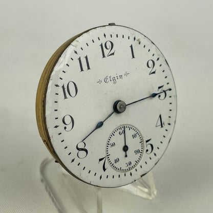 Lot 125- Pair of Elgin 18 Size Pocket Watch Movements