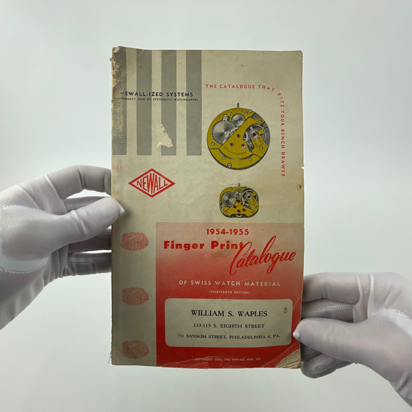 Oct Lot 16- 1954-1955 Swiss Material Fingerprint Catalog