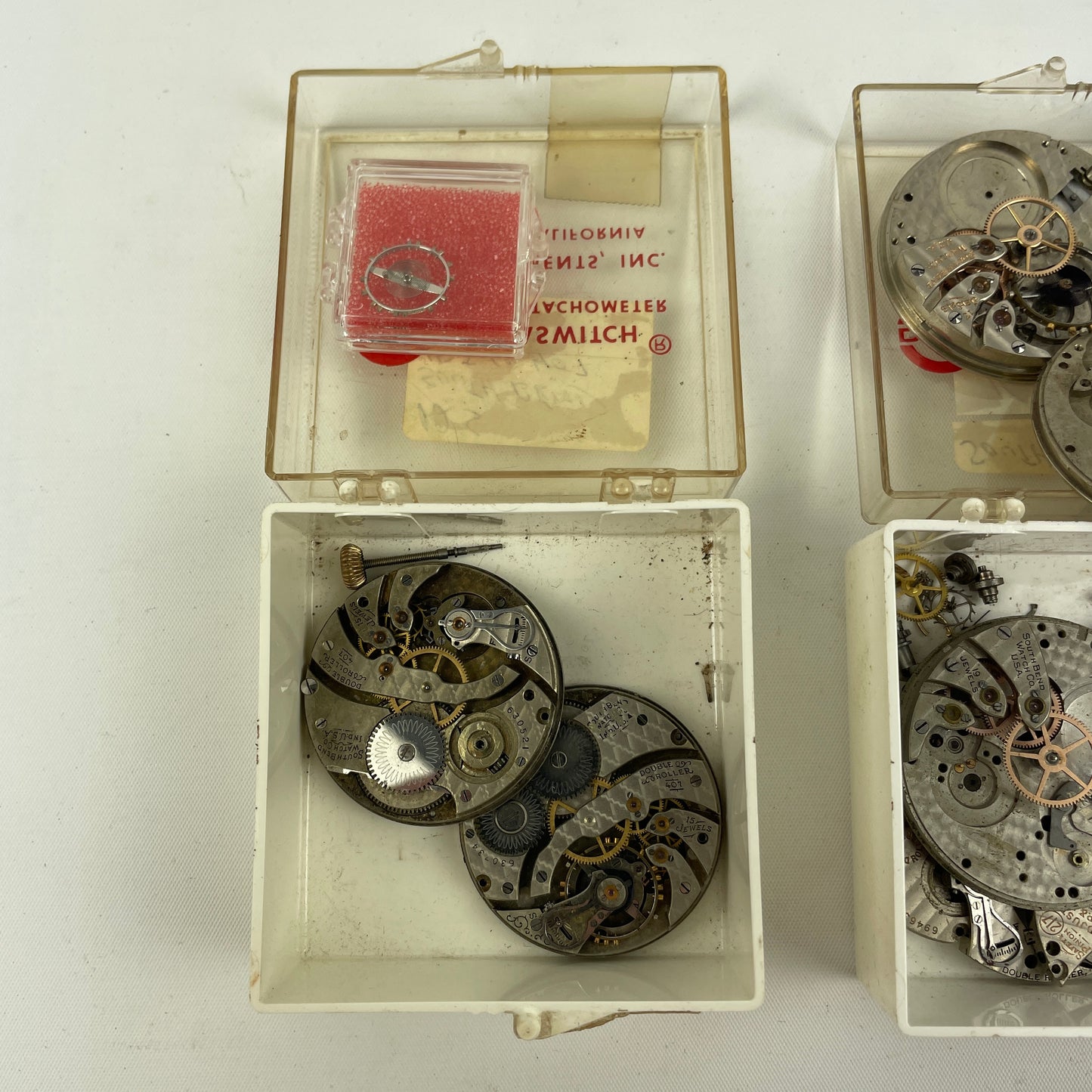 Oct Lot 72- South Bend Pocket Watch Parts Movements