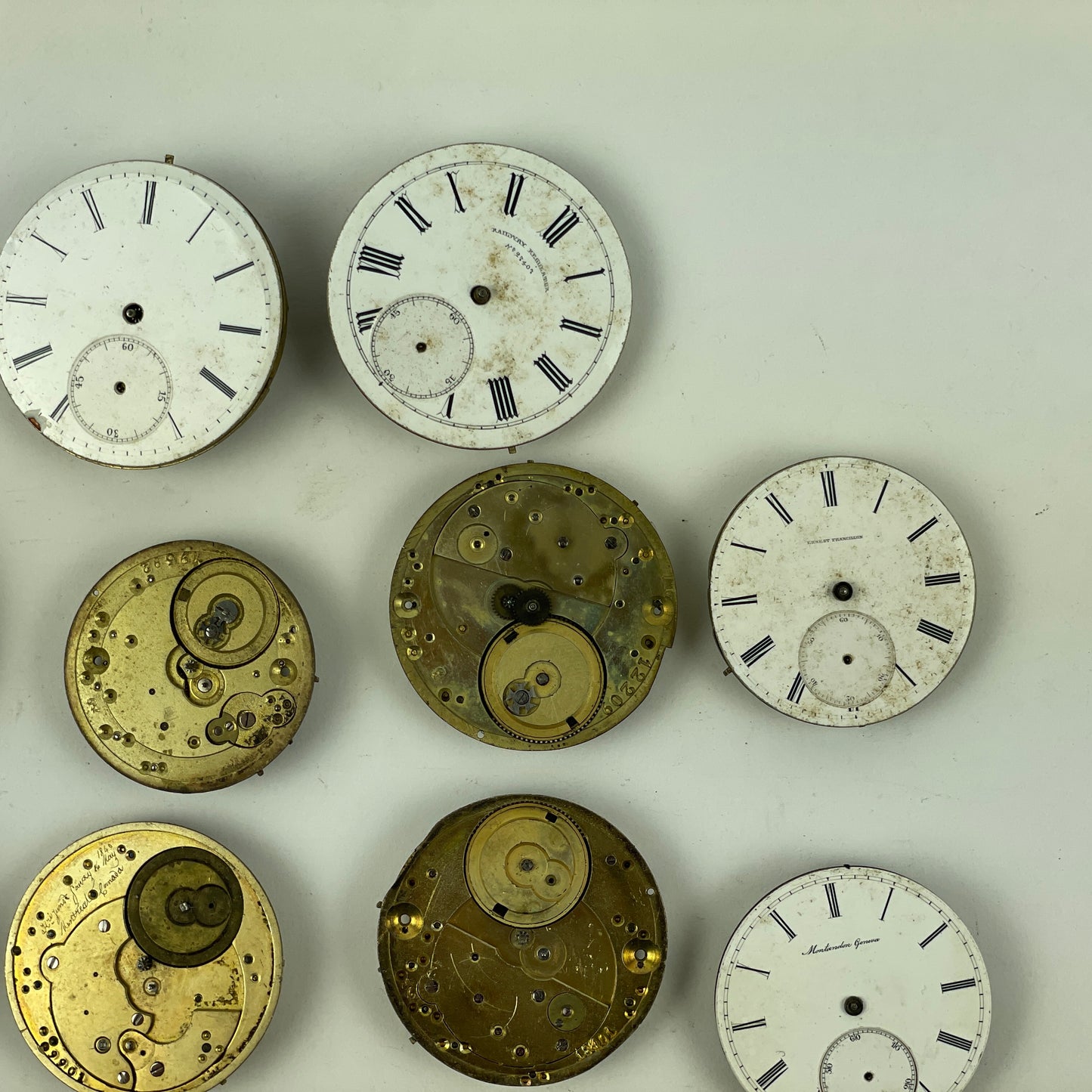 Oct Lot 17- Swiss Pocket Watch Movement Assortment (18)