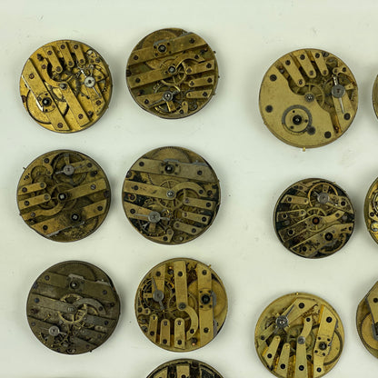 Oct Lot 17- Swiss Pocket Watch Movement Assortment (18)