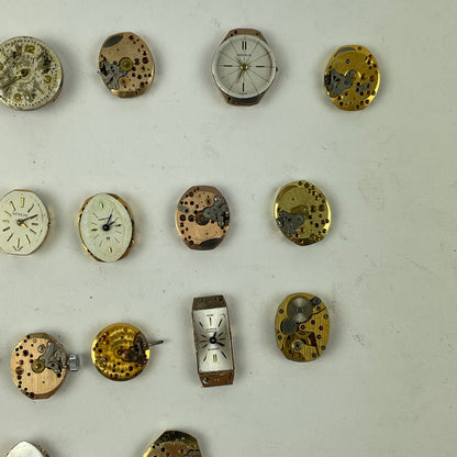 Oct Lot 28- American | Swiss | Mechanical Ladies Wristwatch Movements (22)