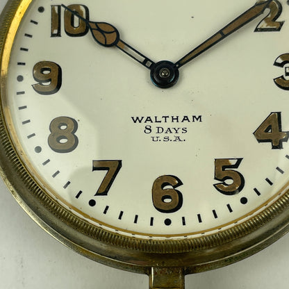 Oct Lot 32- Waltham 8-Day Travel Clock