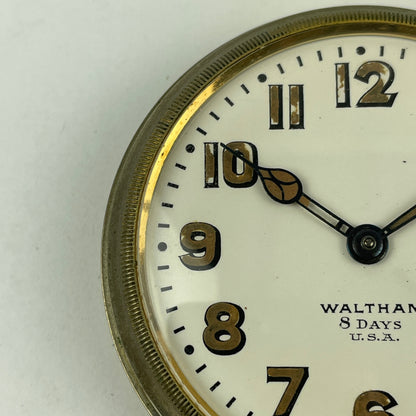 Oct Lot 32- Waltham 8-Day Travel Clock