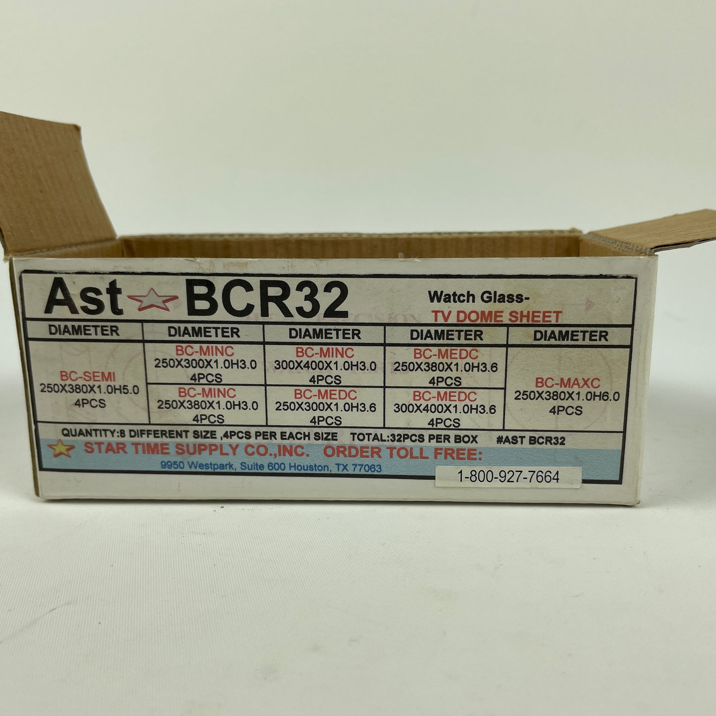 Oct Lot 58- Mineral Watch Glass Assortment BCR32
