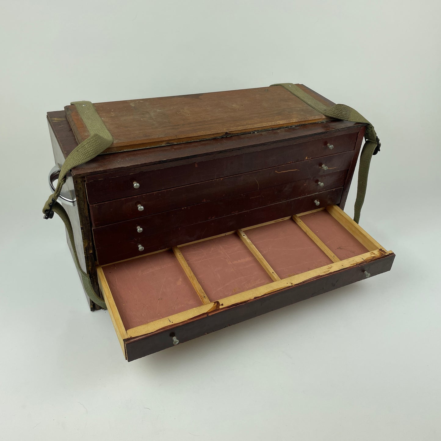 Oct Lot 94- Wooden Storage Tool Chest