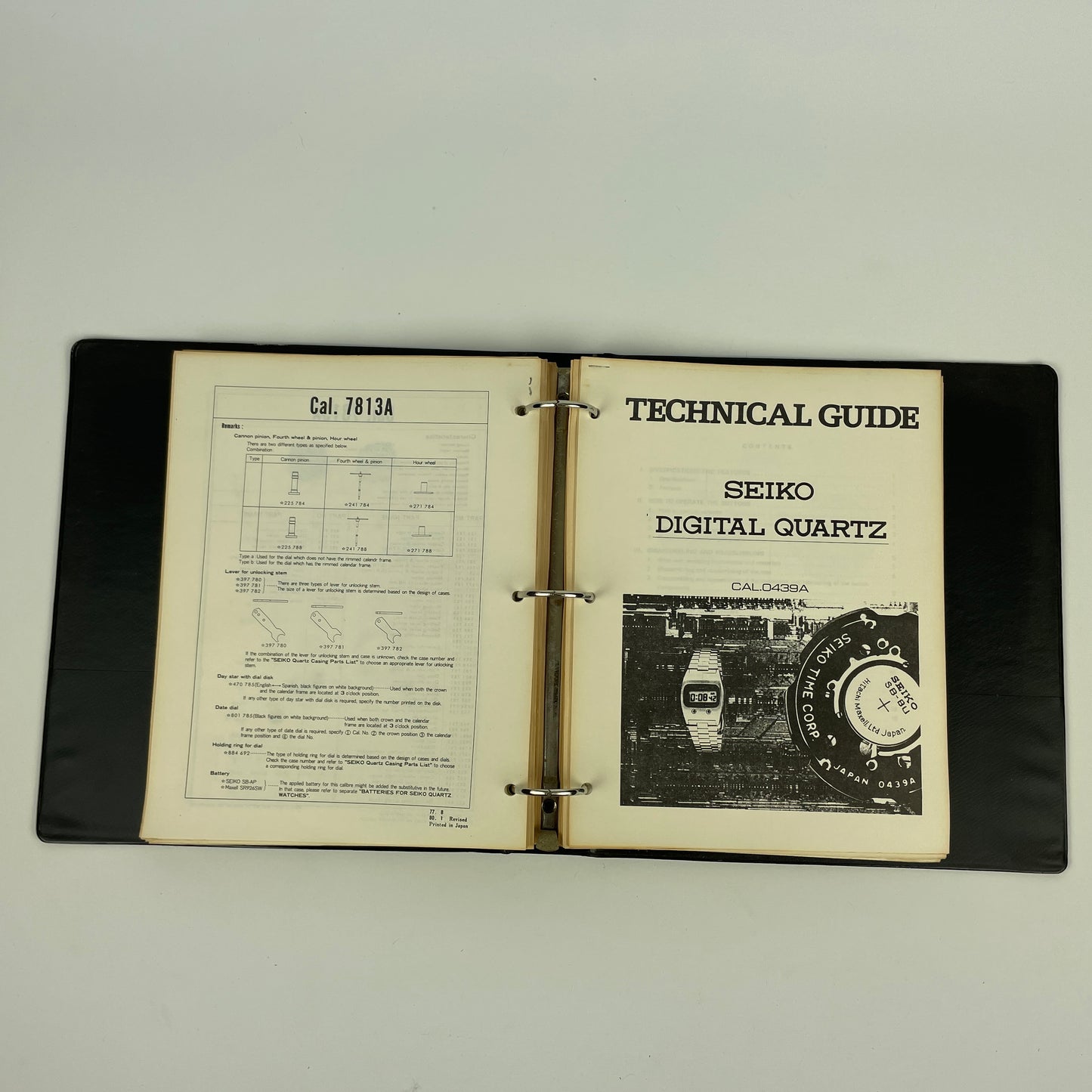Nov Lot 49- SEIKO Quartz Watch Technical Guides and Parts Lists