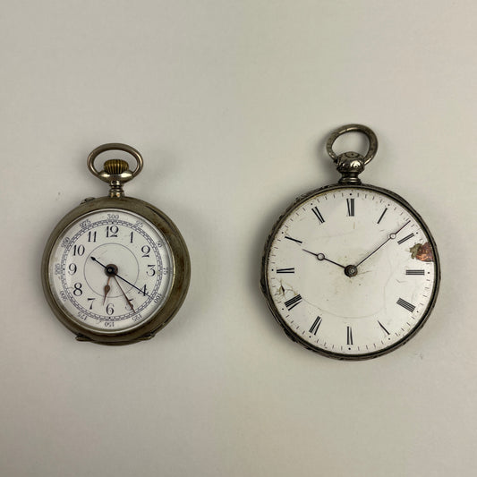 Nov Lot 37- Swiss Pocket Watch Set (2)