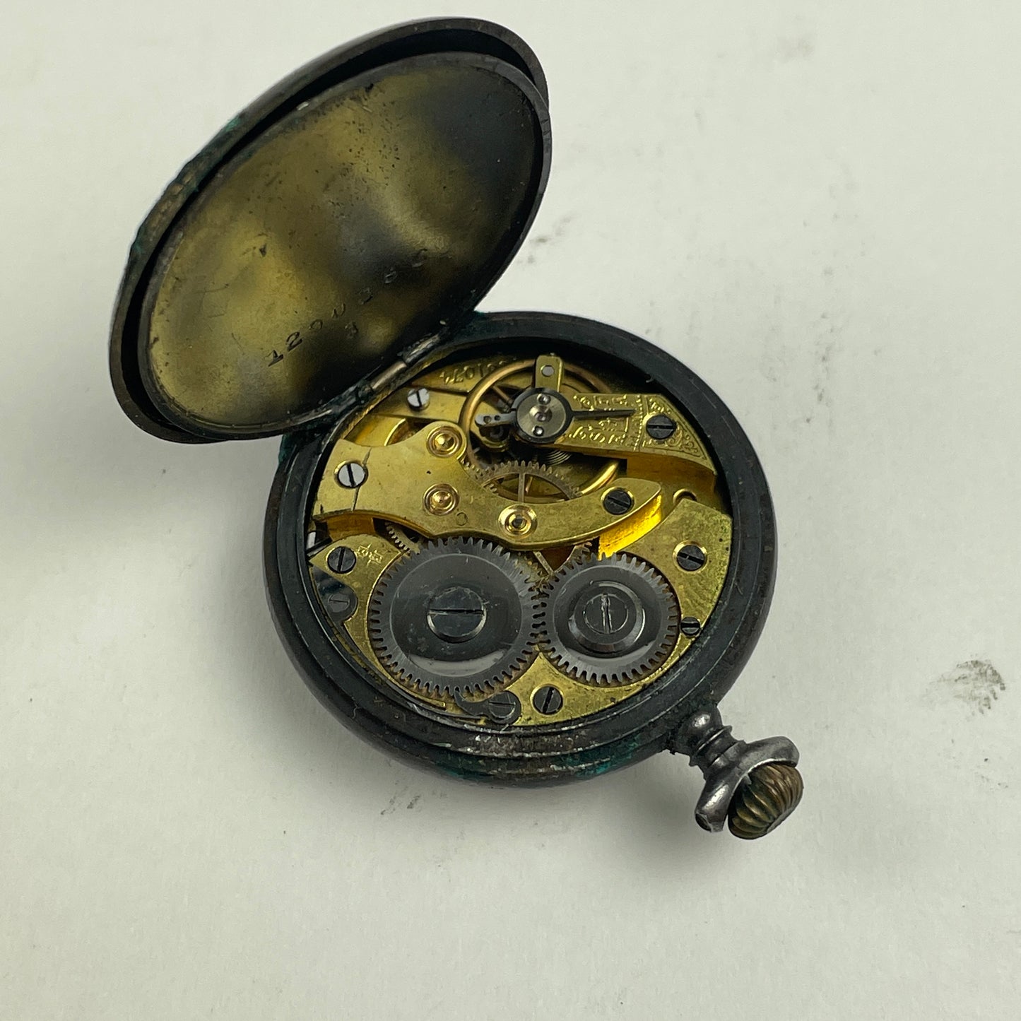 Nov Lot 30- Swiss Pocket Watch in Leather Case