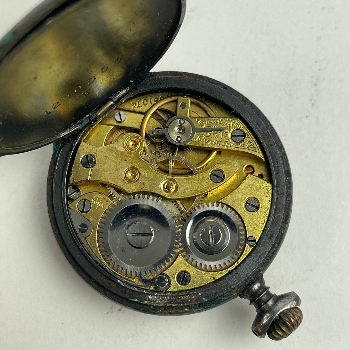 Nov Lot 30- Swiss Pocket Watch in Leather Case
