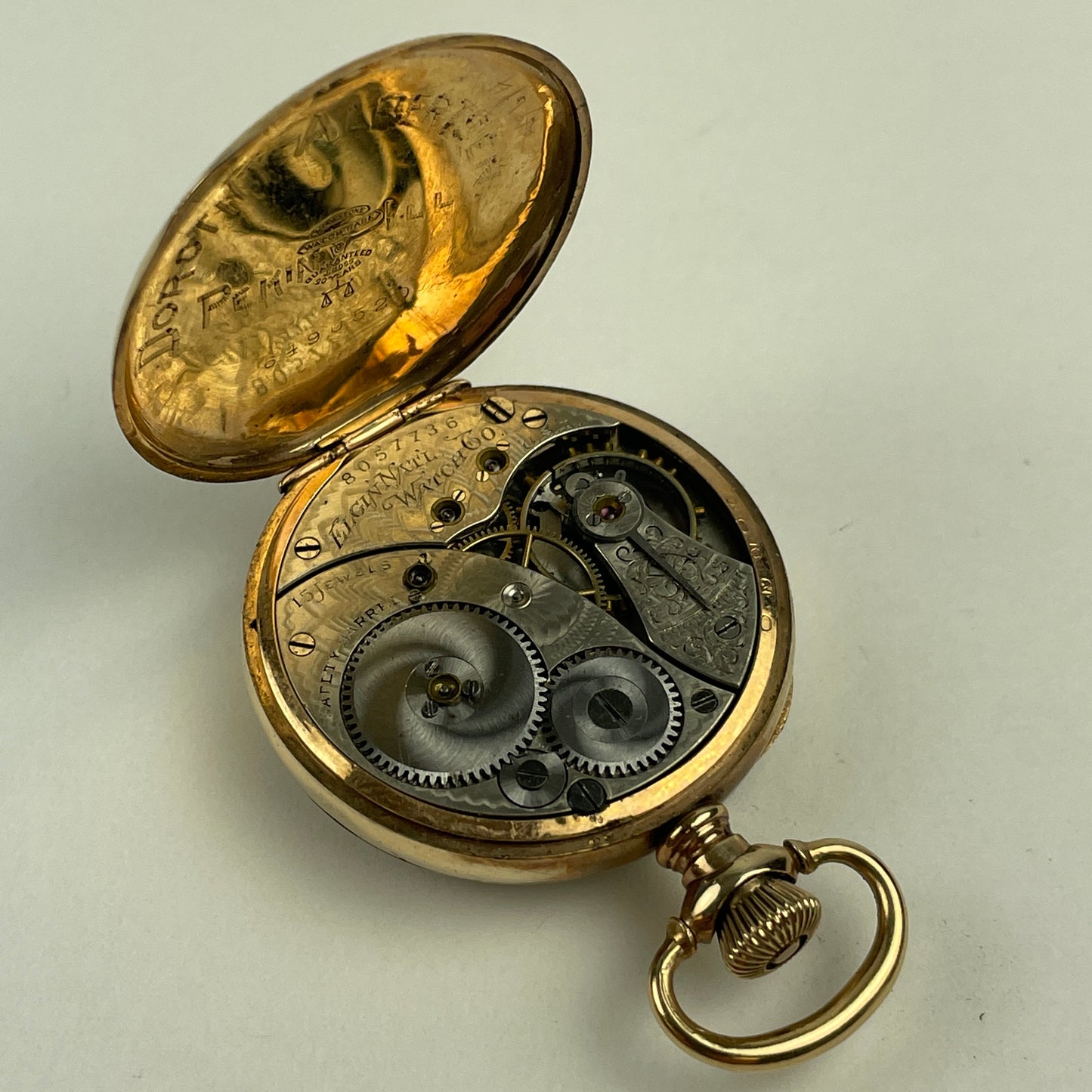 Nov Lot 14- Elgin|0s|203|Gold-Filled Pocket Watch