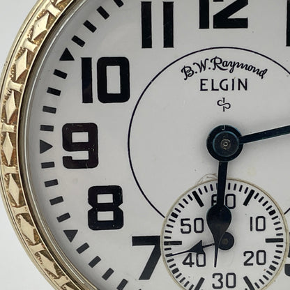 Elgin 16 Size 21 Jewel B. W. Raymond Grade 571 Railroad Pocket Watch