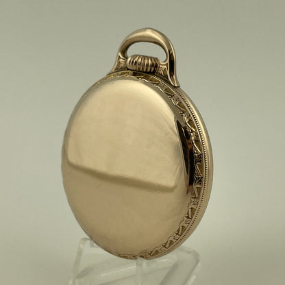 Elgin 16 Size “B. W. RAYMOND MODEL” Signed Pocket Watch YGF Case