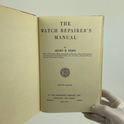 The Watch Repairer’s Manual
