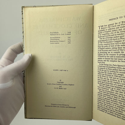 Watchmakers and Clockmakers of the World, Volume 1