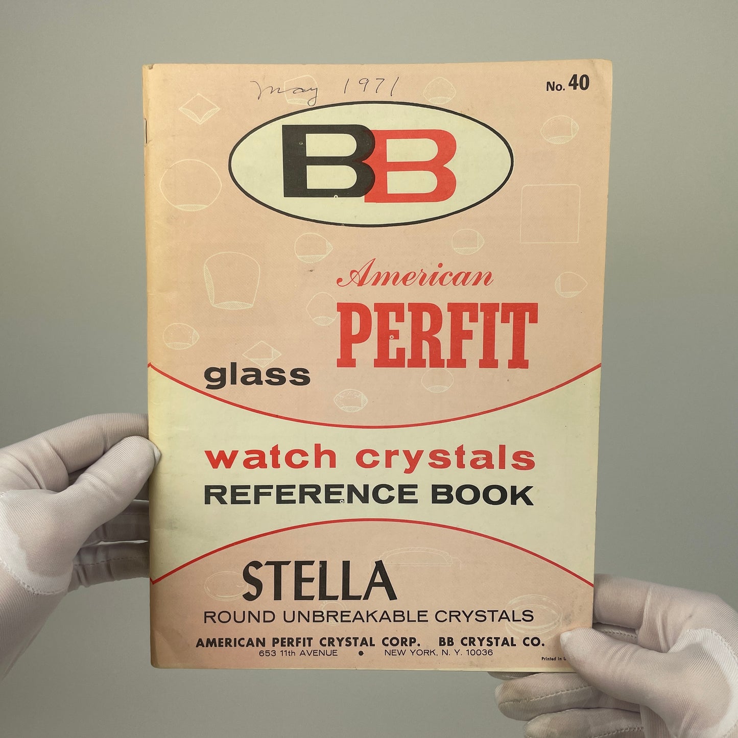 Jan Lot 4- B & B Glass Watch Crystal Reference Book