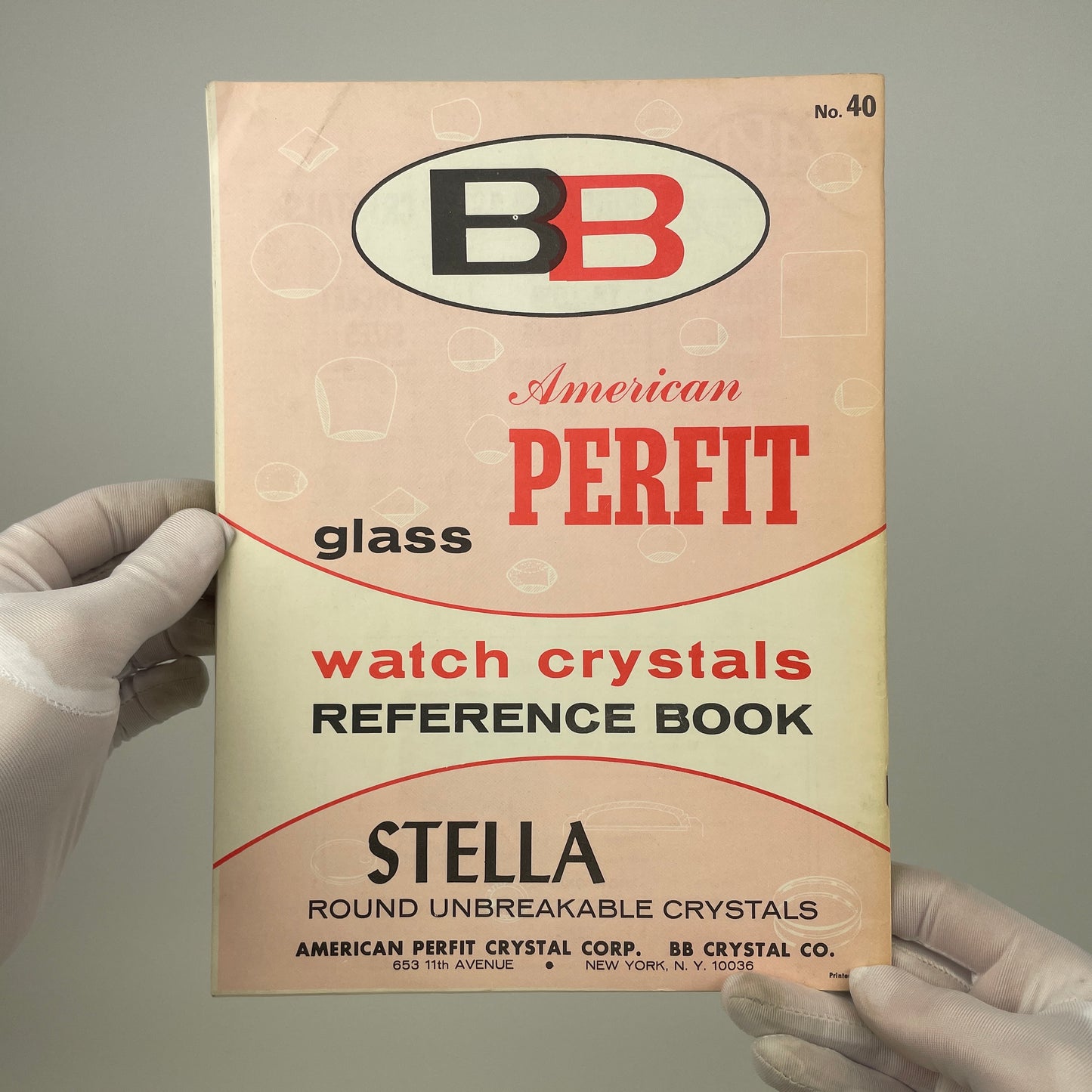 Jan Lot 4- B & B Glass Watch Crystal Reference Book