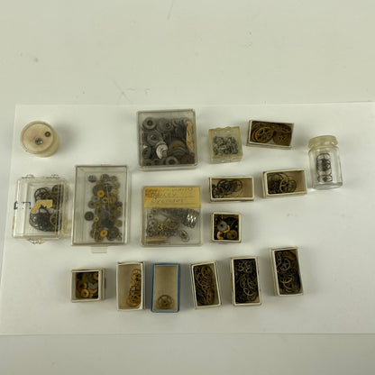 Jan Lot 27- Watchmaker’s Selection of American Pocket Watch Parts