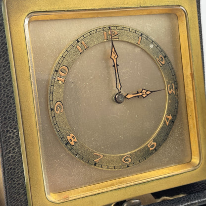 Jan Lot 31- Swiss 8-Day 7 Jewel Travel Clock