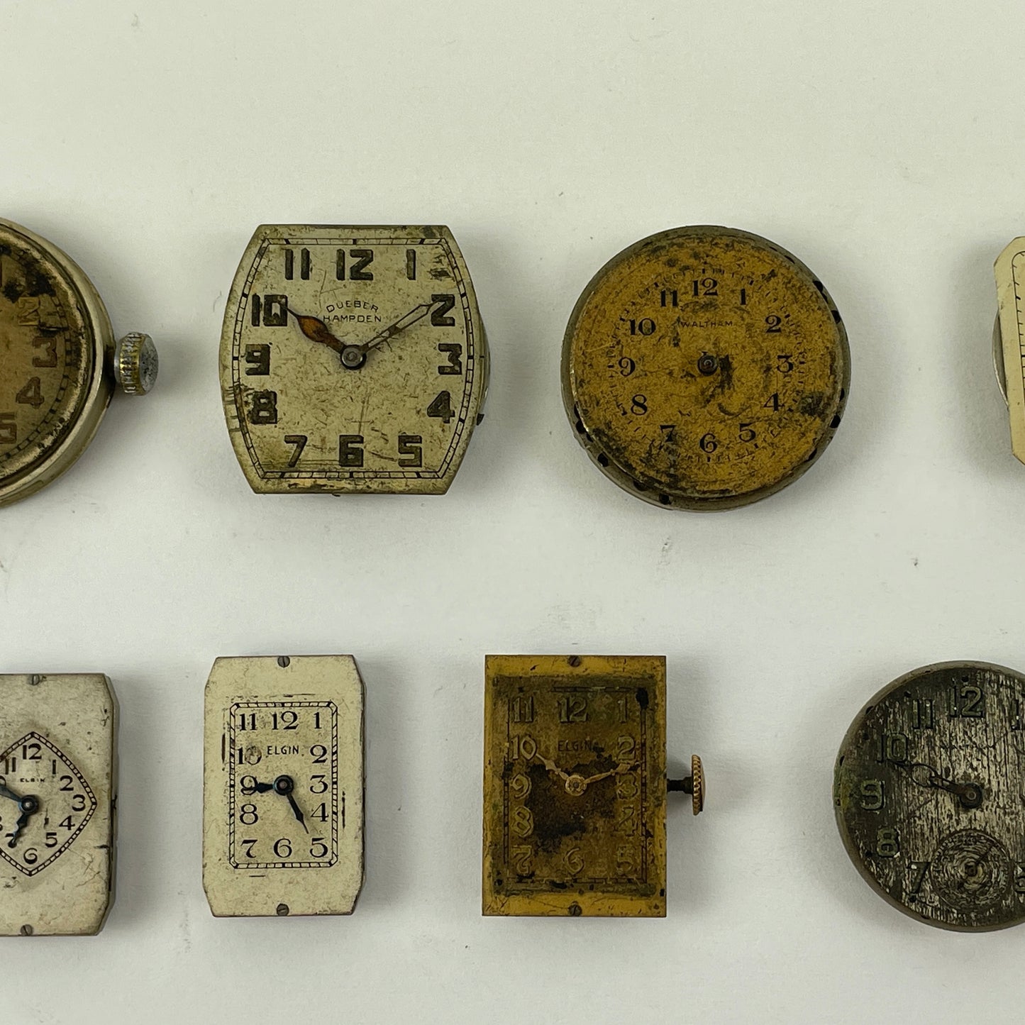 Jan Lot 55- 7 & 17 Jewel Vintage Mechanical Wristwatch Movements