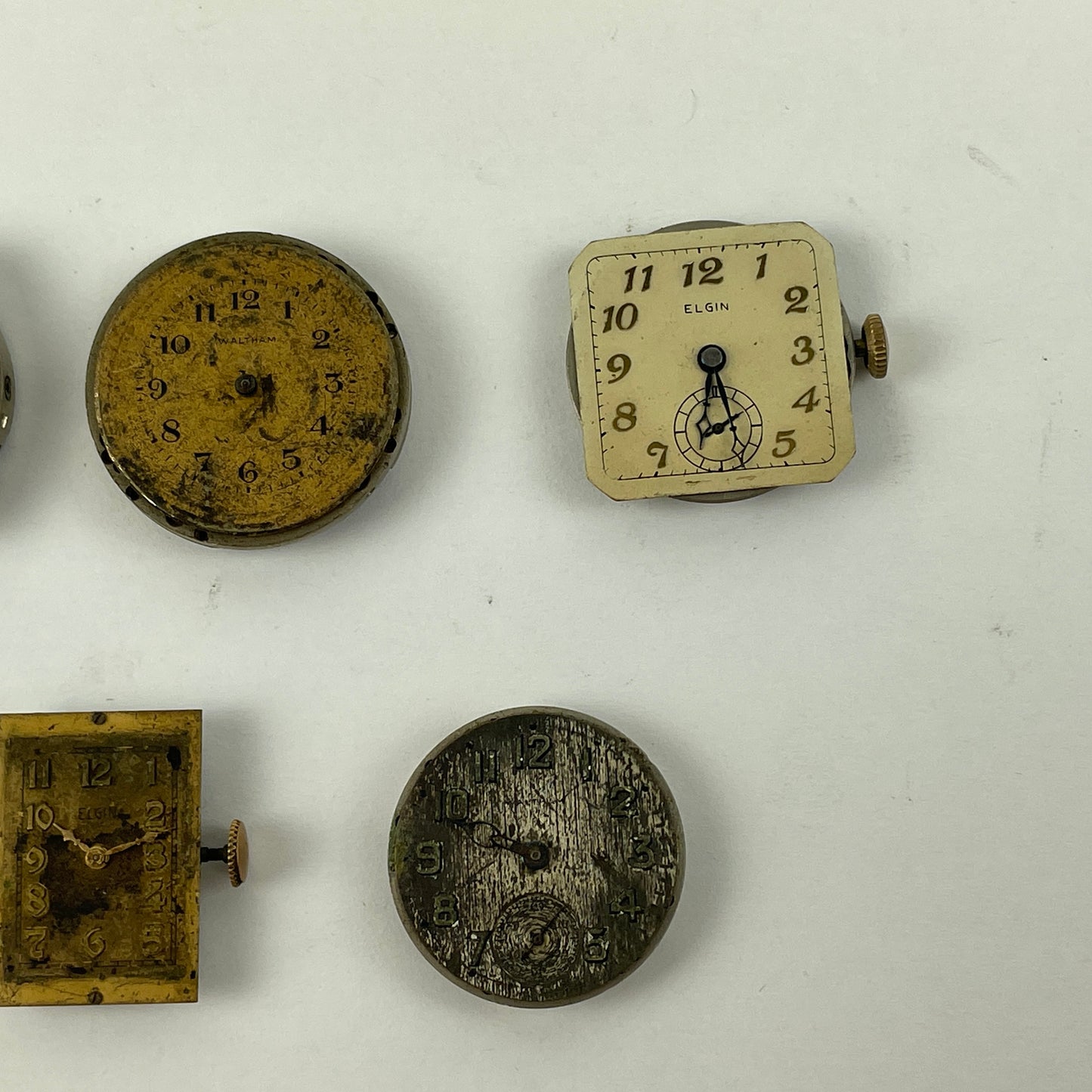 Jan Lot 55- 7 & 17 Jewel Vintage Mechanical Wristwatch Movements