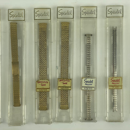 Jan Lot 59- Twelve Vintage NOS Metal Wristwatch Bracelets