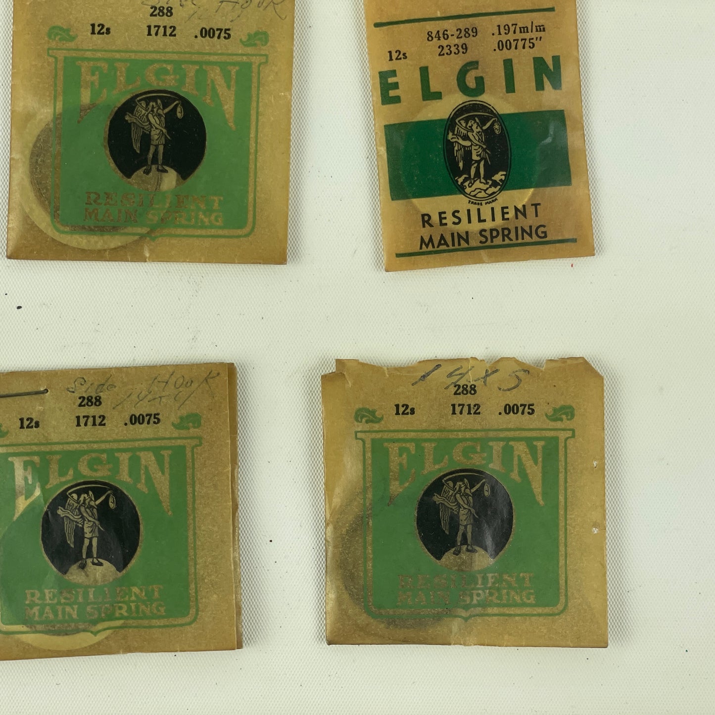 Jan Lot 66- Elgin 12, 16 & 18 Size Blued Pocket Watch Mainsprings