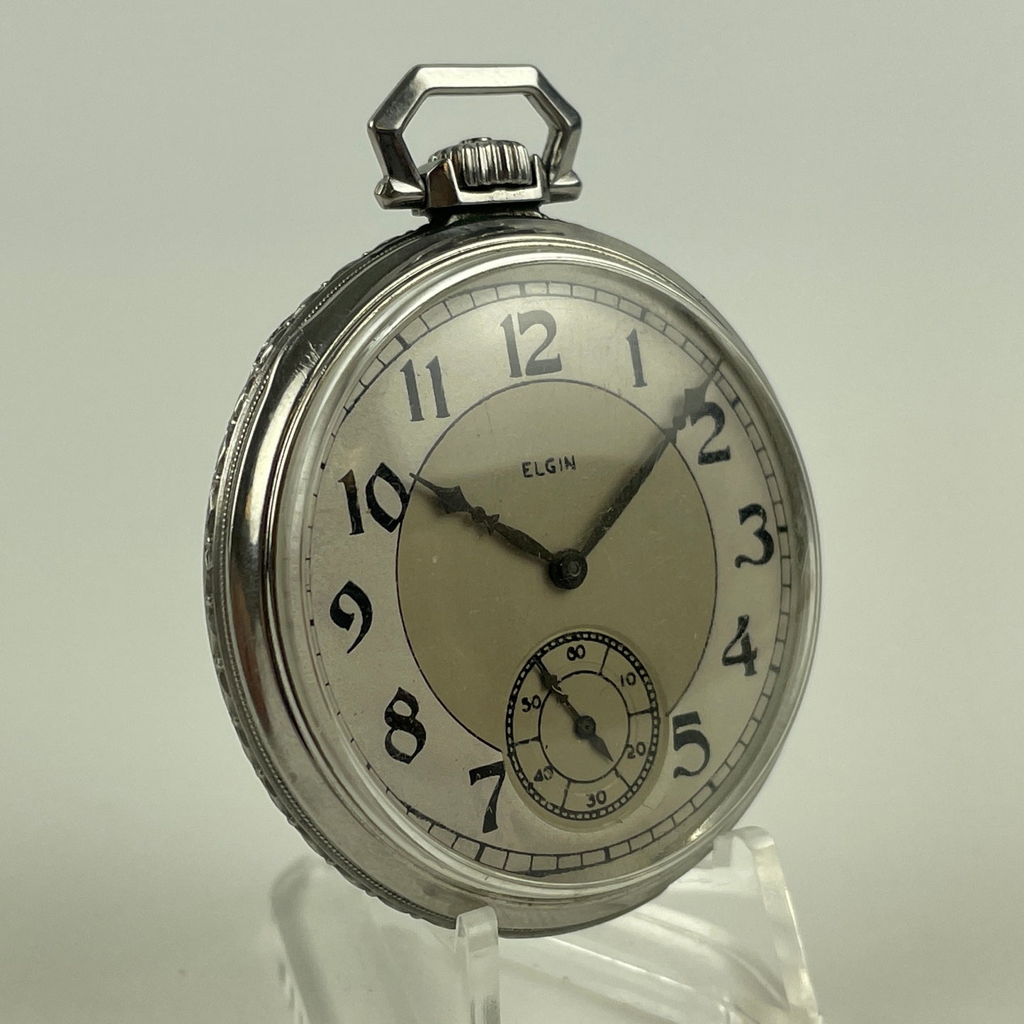 Jan Lot 69- Elgin 12 Size 7 Jewel Pocket Watch