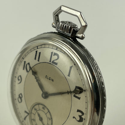 Jan Lot 69- Elgin 12 Size 7 Jewel Pocket Watch