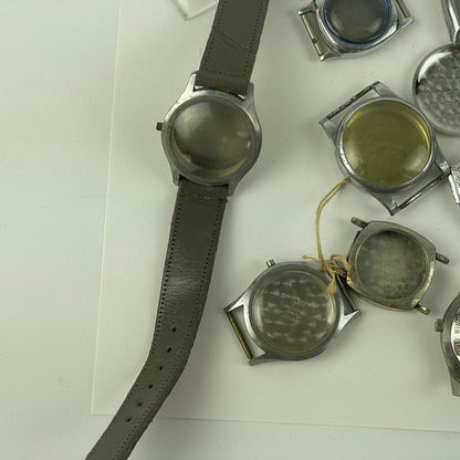 Jan Lot 76- Watchmaker’s Vintage Round & Fancy Wristwatch Cases