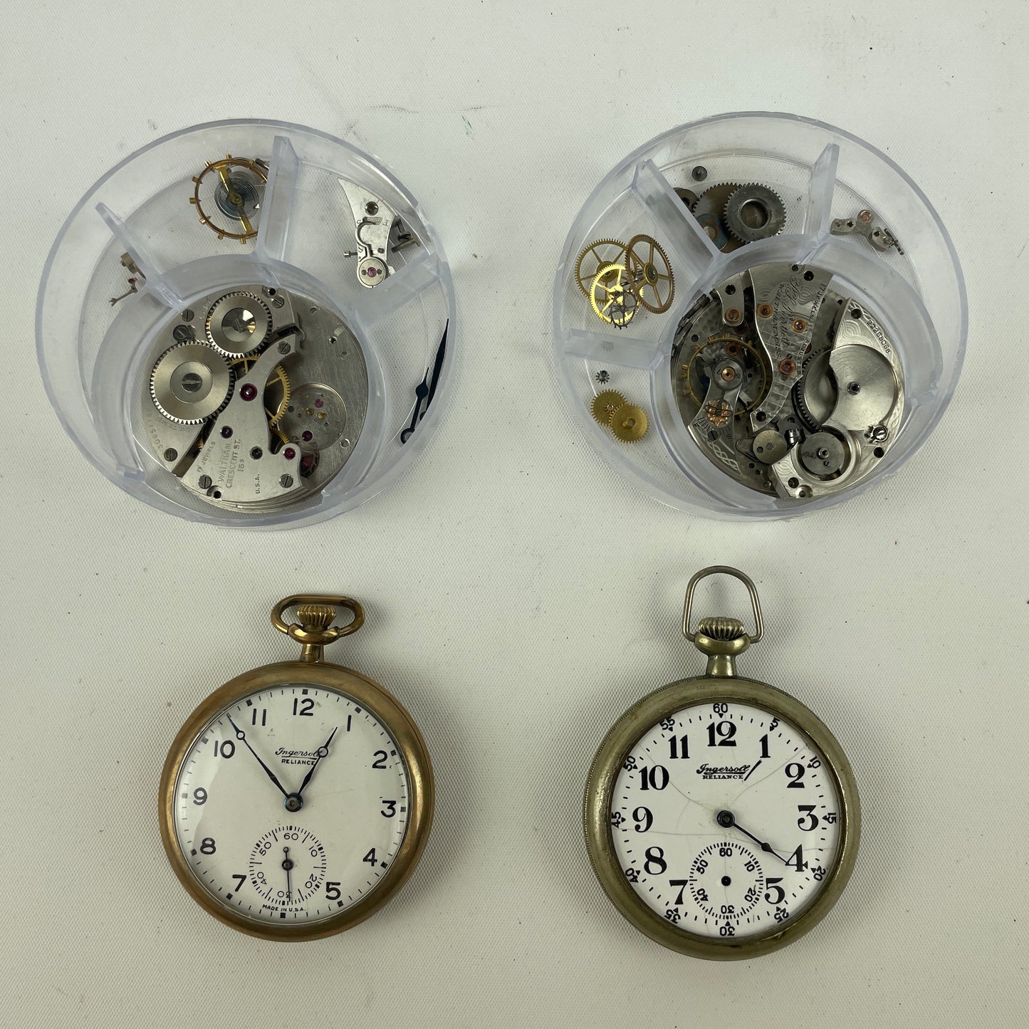Jan Lot 84- Waltham Pair of 16 Size Pocket Watch Disassembled Movements