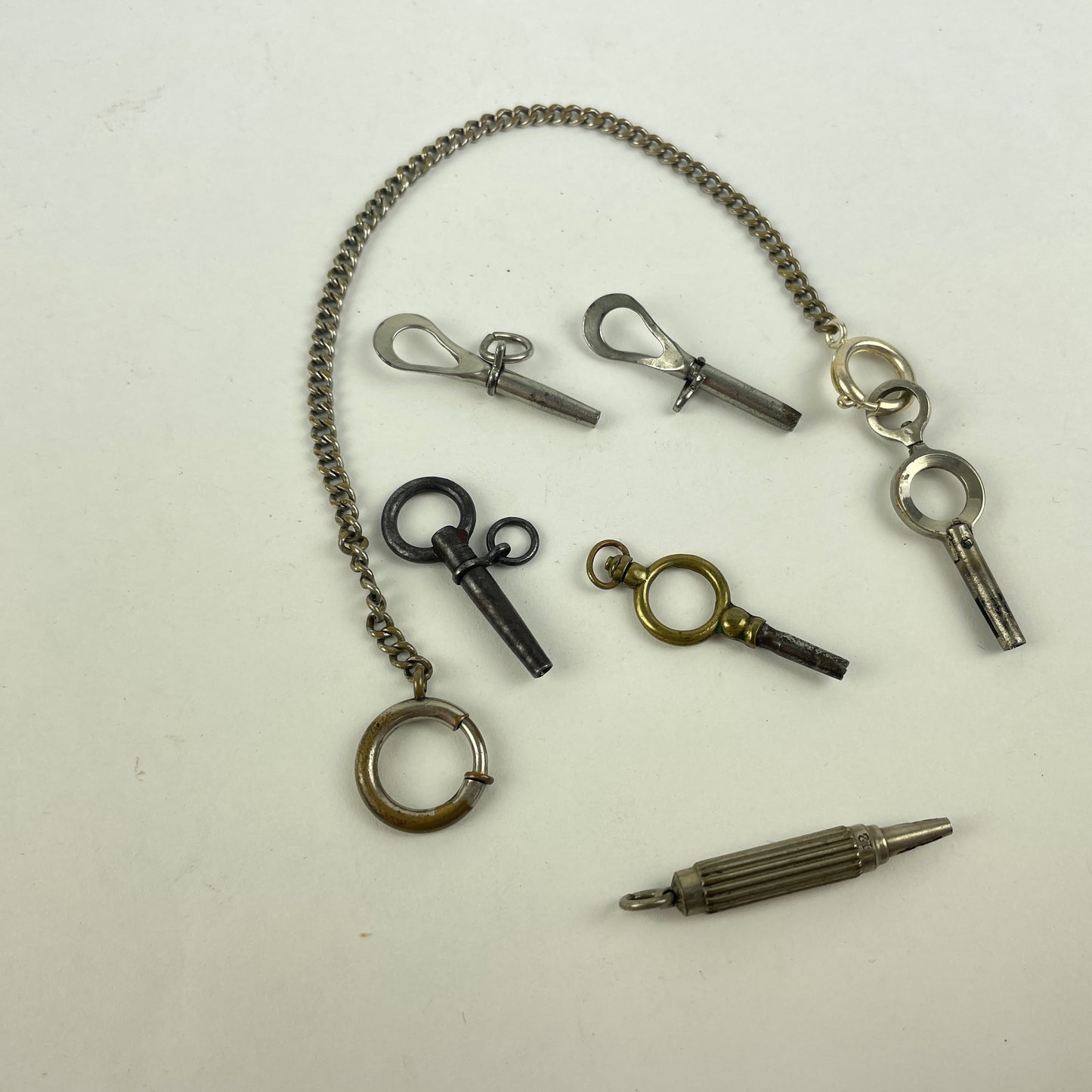 Jan Lot 110- Six English Antique Pocket Watch Keys