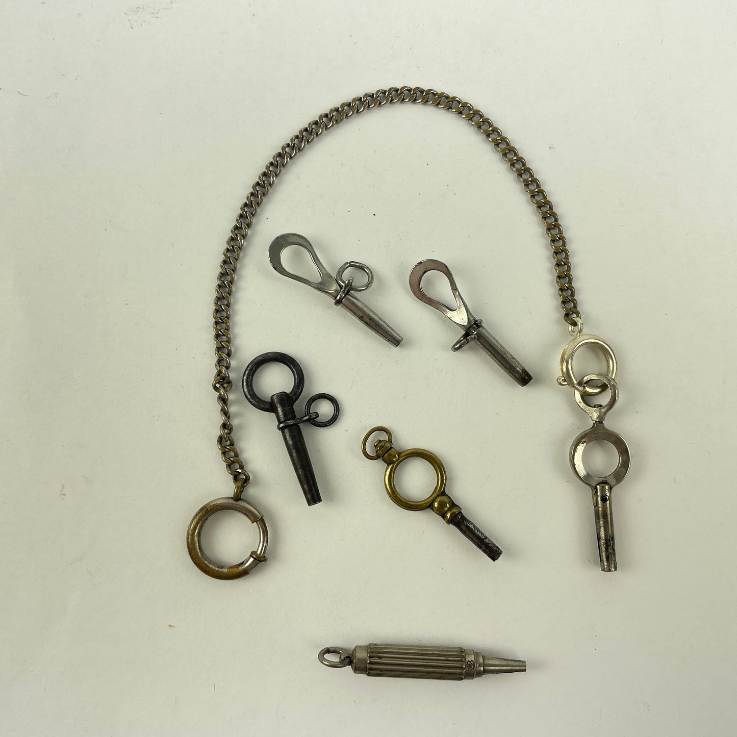 Jan Lot 110- Six English Antique Pocket Watch Keys