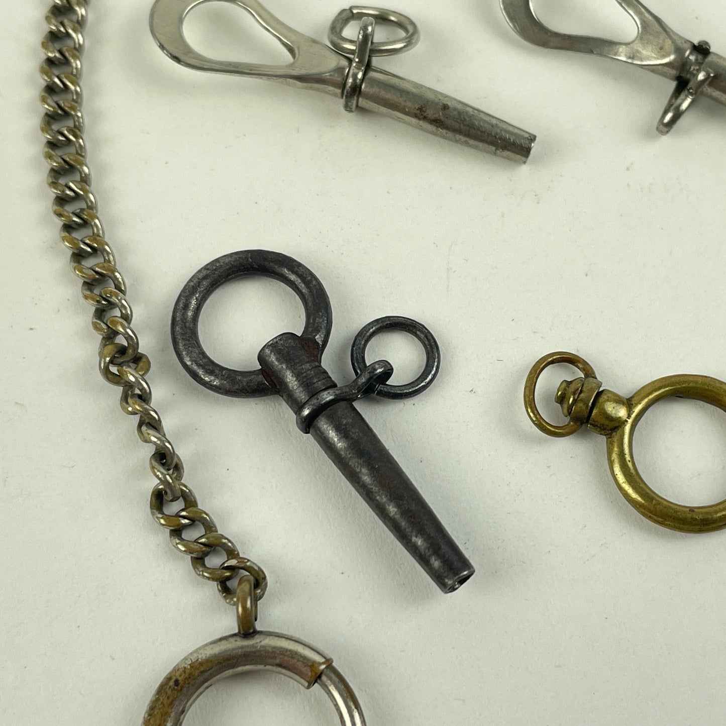 Jan Lot 110- Six English Antique Pocket Watch Keys