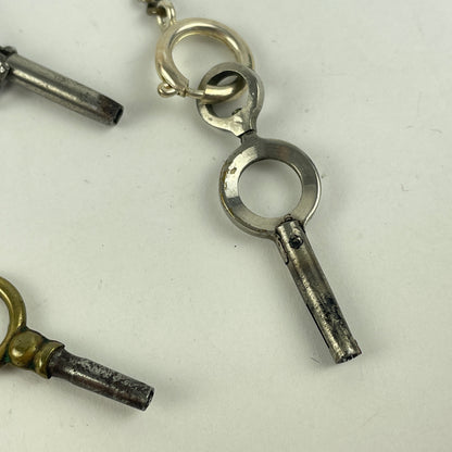 Jan Lot 110- Six English Antique Pocket Watch Keys