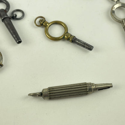 Jan Lot 110- Six English Antique Pocket Watch Keys