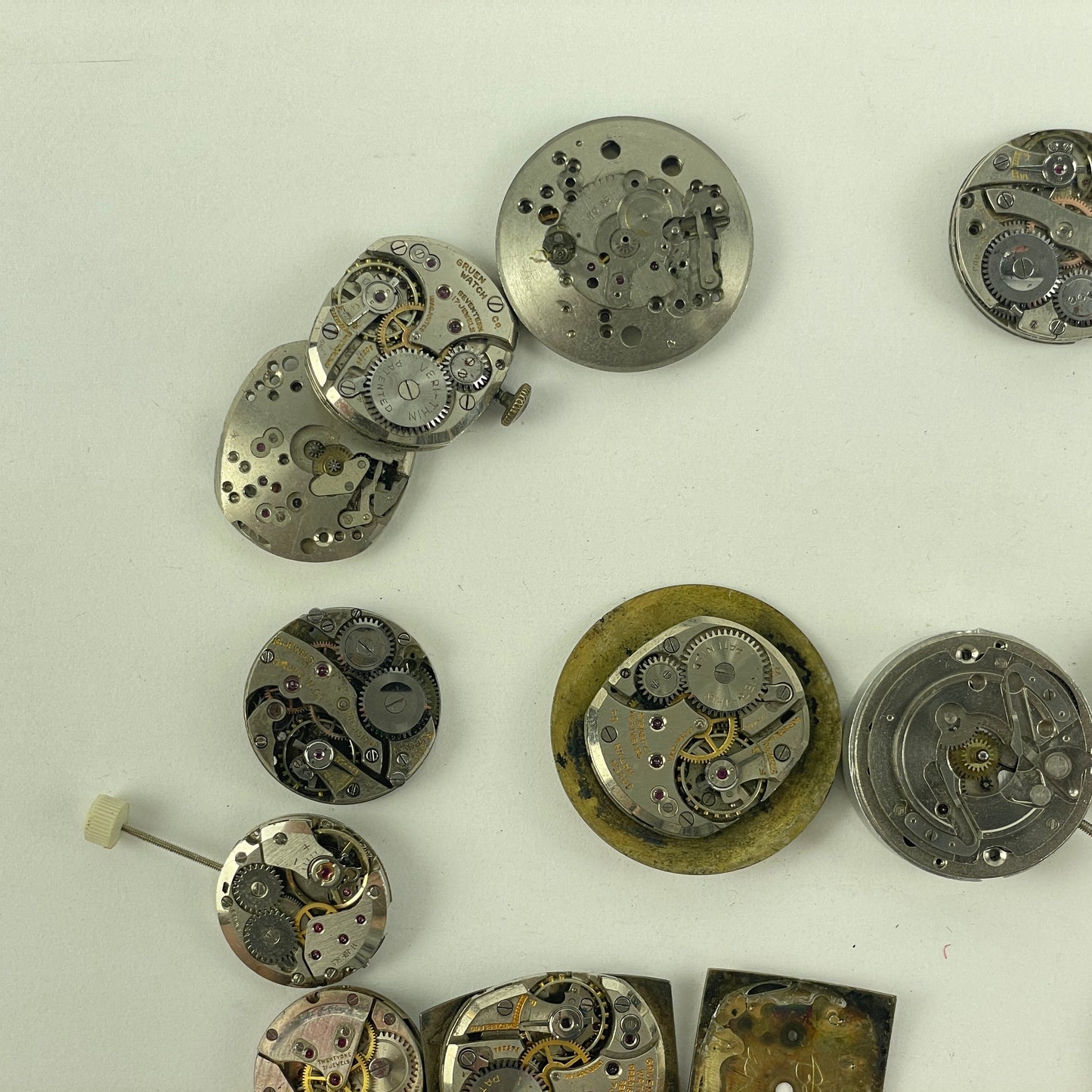 Jan Lot 118- Gruen & Swiss Vintage Mechanical Men’s Wristwatch Movements