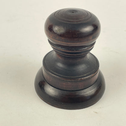 Jan Lot 120- Pair of Watchmaker’s Wood Stand Oil Cups w/ Agate Oil Cup